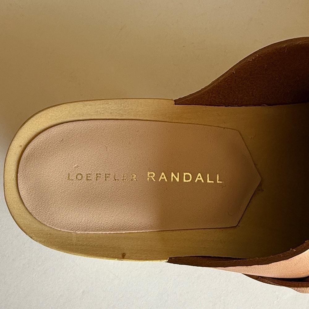 Loeffler Randall honey Lupa mid heel wood clogs women’s 10 - Picture 4 of 8